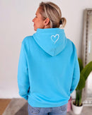 Herzlein® Hoodie "Vintage" in Himmelblau
