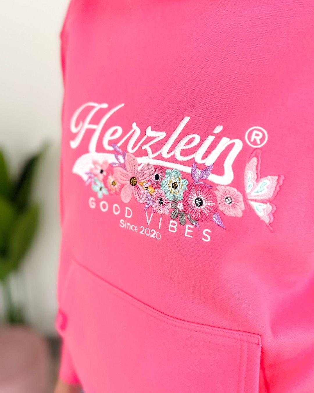 Herzlein® Hoodie "Vintage" in Pink