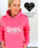 Herzlein® Hoodie "Vintage" in Pink