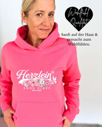 Herzlein® Hoodie "Vintage" in Pink