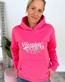 Herzlein® Hoodie "Vintage" in Pink