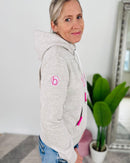 Herzlein® Hoodie "Vintage" in meliertem Grau