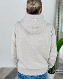 Herzlein® Hoodie "Vintage" in meliertem Grau