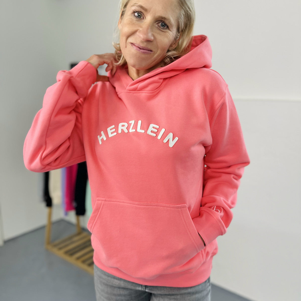 Herzlein® Hoodie in Grapefruit