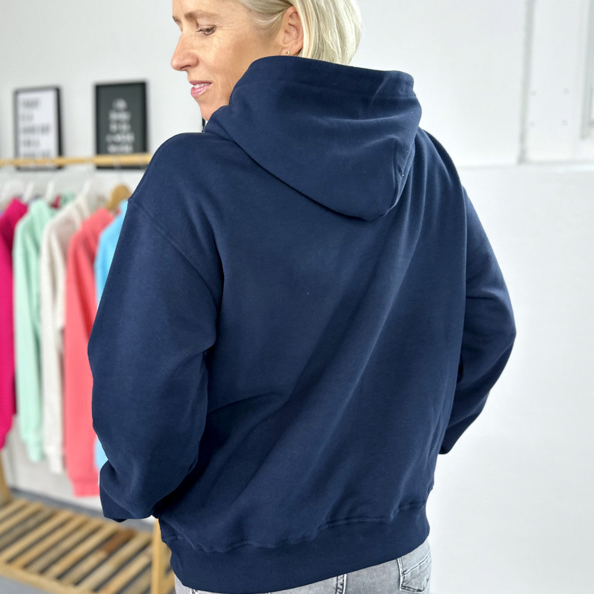 Herzlein® Hoodie in Navy Blau