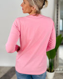 Herzlein® Longsleeve-Shirt mit Herzchen in Rosa