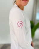 Herzlein® Longsleeve-Shirt mit Herzchen in Weiß