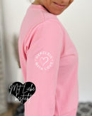 Herzlein® Longsleeve-Shirt mit Hibiskus in Rosa