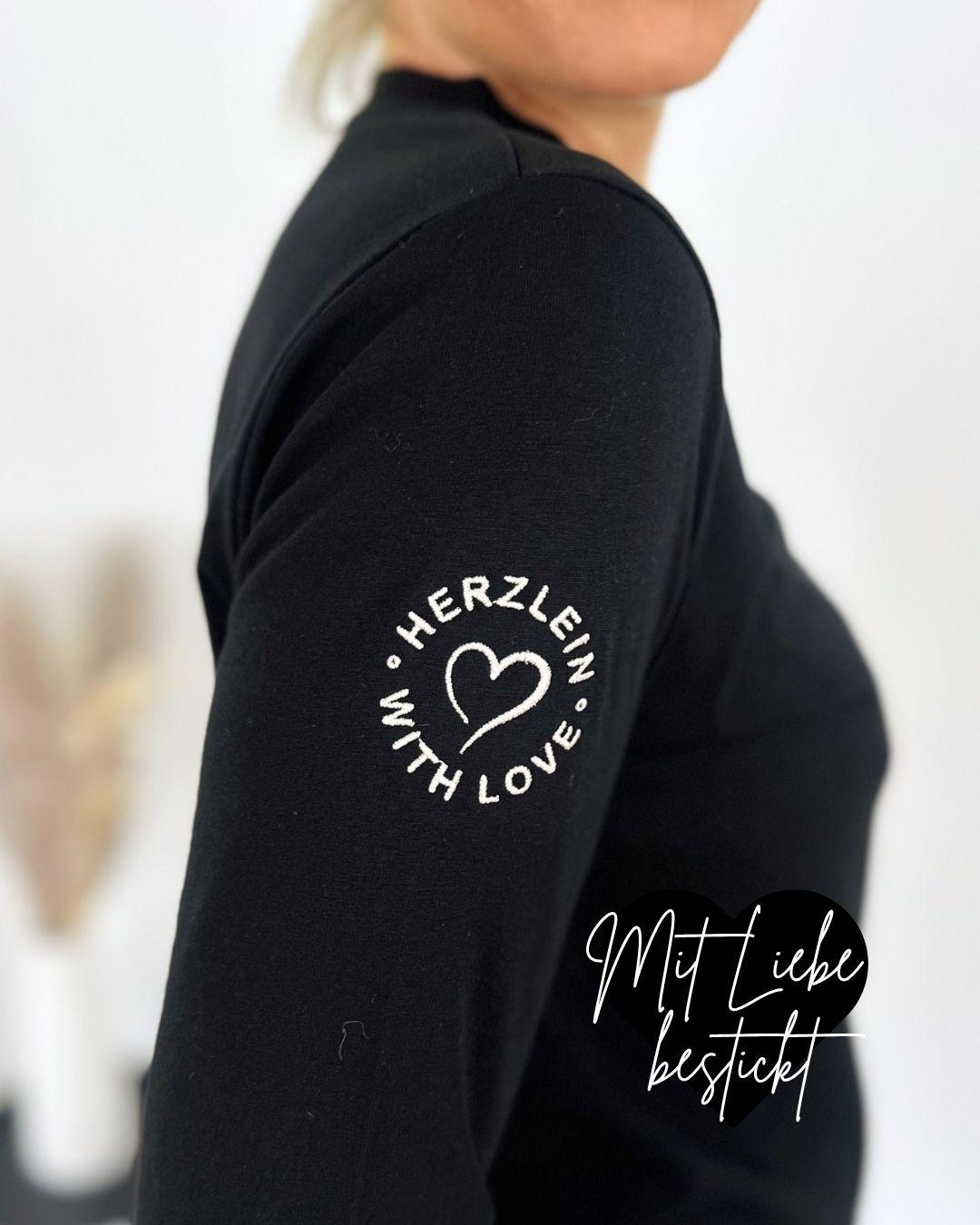 Herzlein_Longsleeve-Shirt_mit_Hibiskus_in_Schwarz