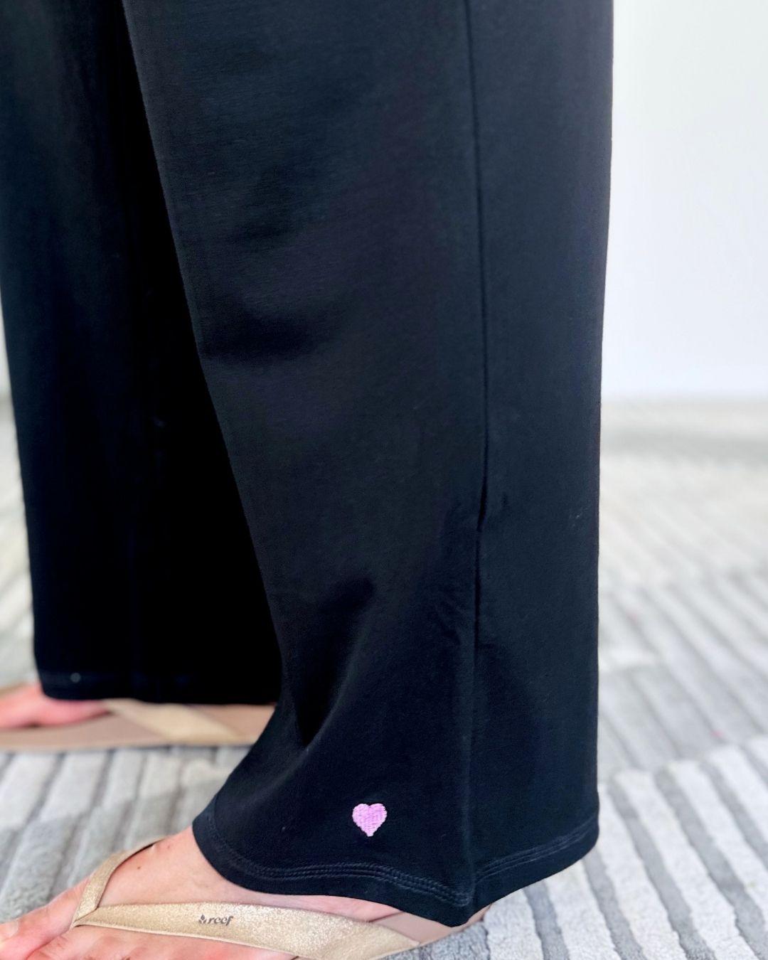 Herzlein® Lounge Hose in Schwarz
