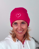 Herzlein® Merino Mütze in Pink