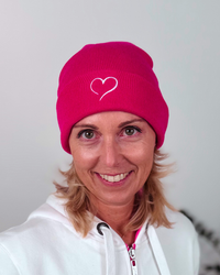 Herzlein® Merino Mütze in Pink