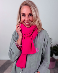 Herzlein® Merino Schal in Pink