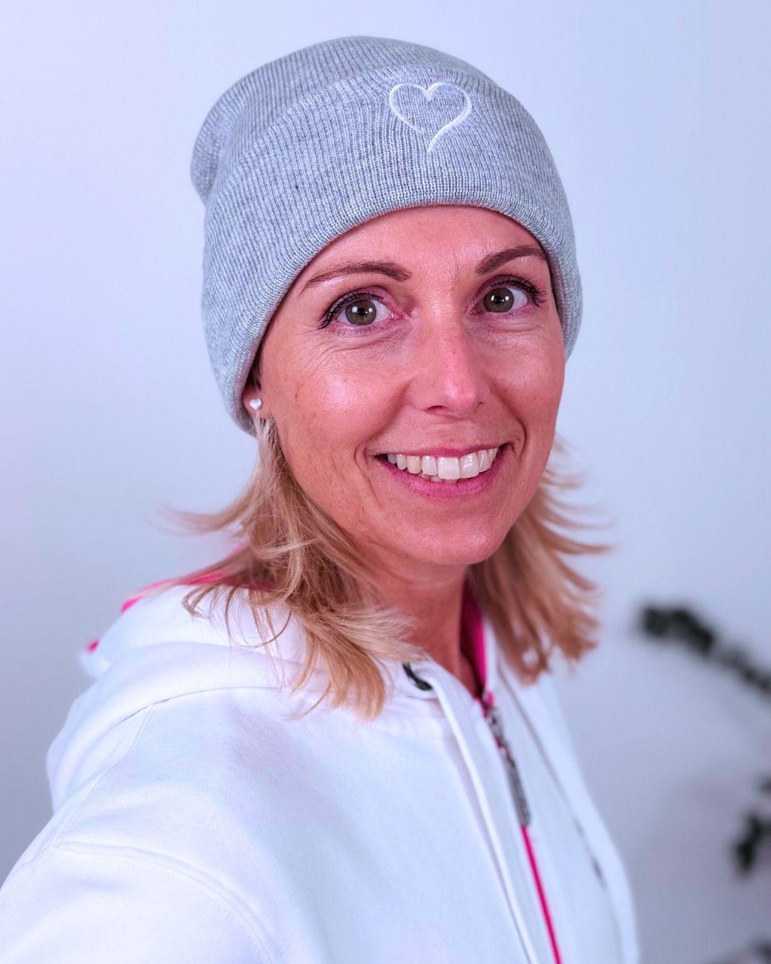 Herzlein® Merino Mütze in Grau