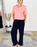 Herzlein® Musselin Hose in Navy