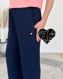 Herzlein® Musselin Hose in Navy