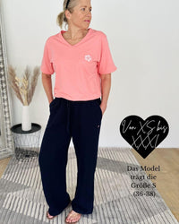 Herzlein® Musselin Hose in Navy