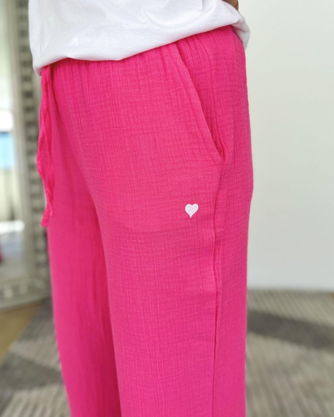 Herzlein® Musselin Hose in Pink