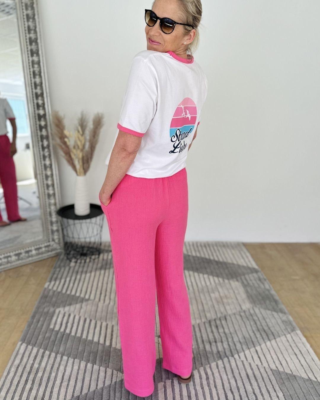 Herzlein® Musselin Hose  Pink