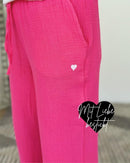 Herzlein® Musselin Hose  Pink
