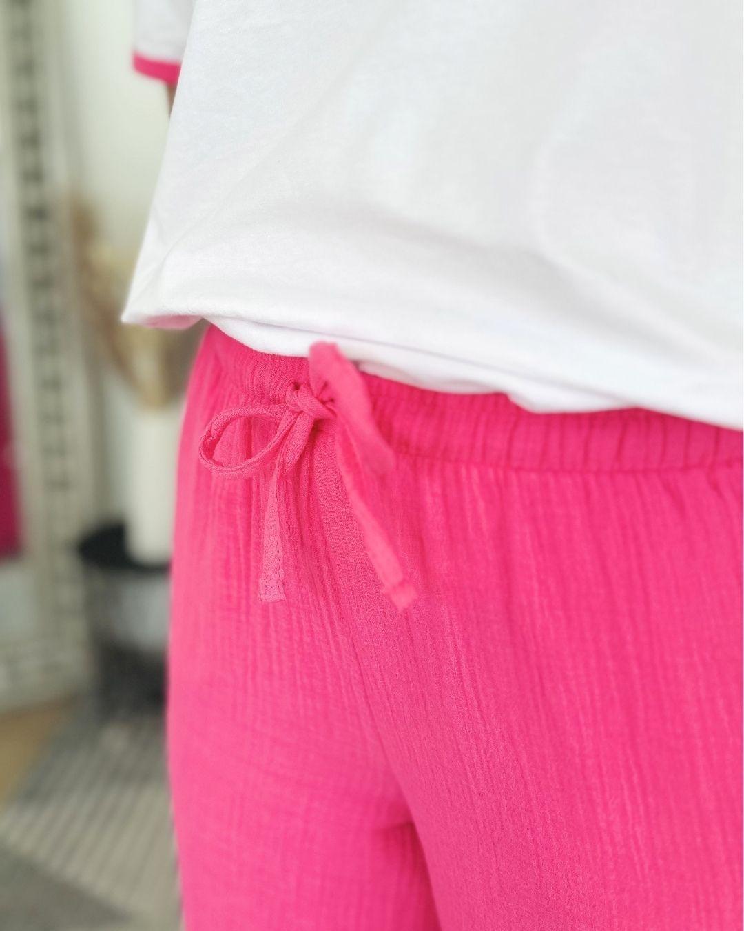 Herzlein® Musselin Hose  Pink