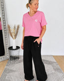 Herzlein® Musselin Hose in Schwarz
