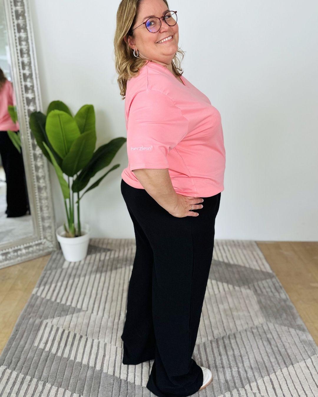 Herzlein® Musselin Hose in Schwarz