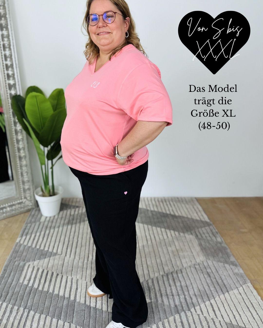 Herzlein® Musselin Hose in Schwarz