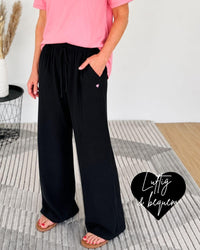 Herzlein® Musselin Hose in Schwarz