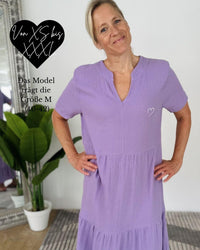 Herzlein® Musselin Maxikleid in Lavendel