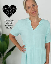 Herzlein® Musselin Maxikleid in Mint