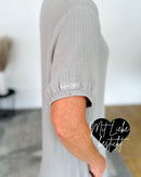Herzlein® Musselin Midikleid in Hellgrau