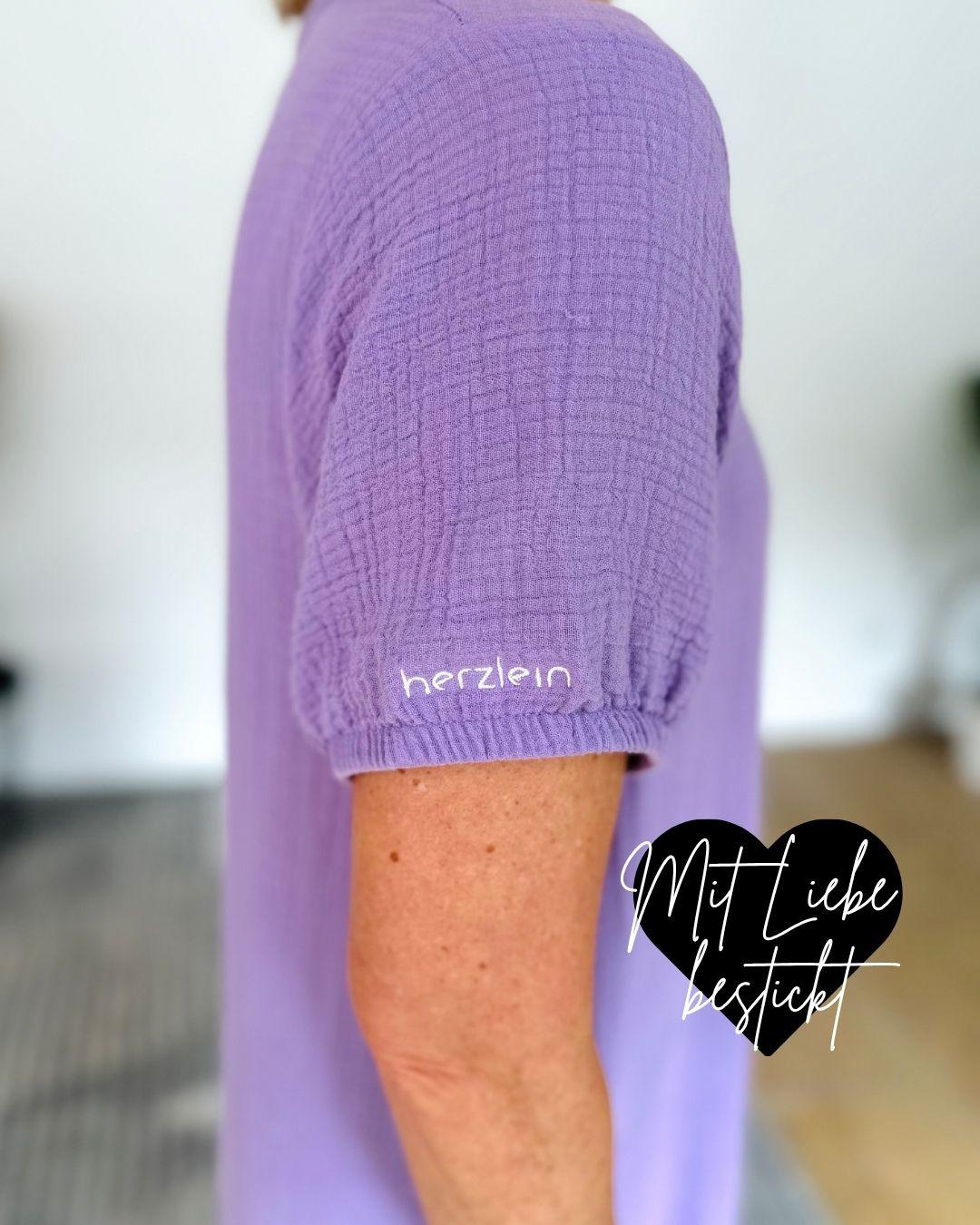 Herzlein® Musselin Midikleid in Lavendel