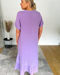 Herzlein® Musselin Midikleid in Lavendel