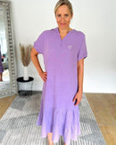 Herzlein® Musselin Midikleid in Lavendel