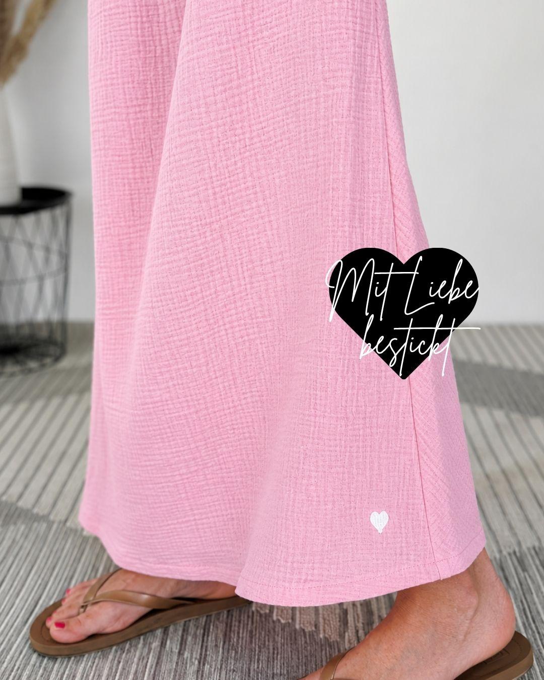 Herzlein® Musselin Rock in Rosa