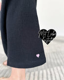 Herzlein® Musselin Rock in Schwarz
