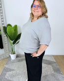 Herzlein® Musselin Shirt mit "Herzchen-Stick" in Grau
