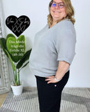 Herzlein® Musselin Shirt mit "Herzchen-Stick" in Grau