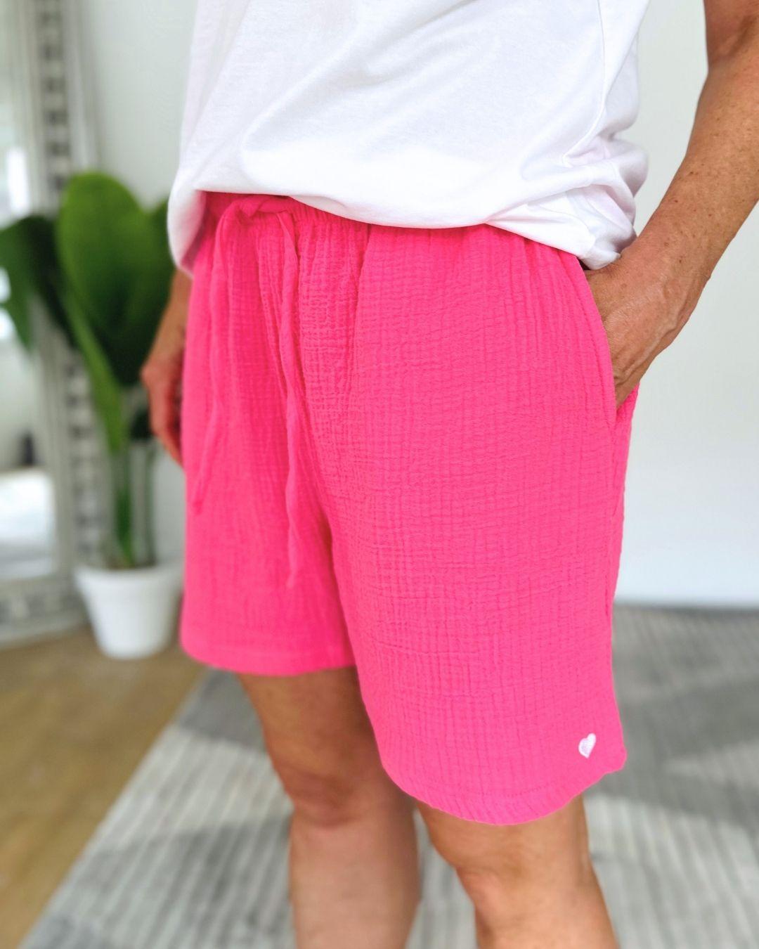 Herzlein® Musselin Shorts in Pink