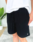 Herzlein® Musselin Shorts in Schwarz