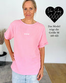 Herzlein® Musselin Tunika Shirt "3 Herzchen" in Rosa