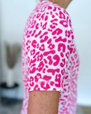 Herzlein® Musselin Tunika Shirt mit "Herzchen-Stick" in Leo Pink