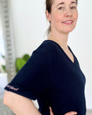 Herzlein® Musselin Tunika Shirt mit "Herzchen-Stick" in Navy Blau