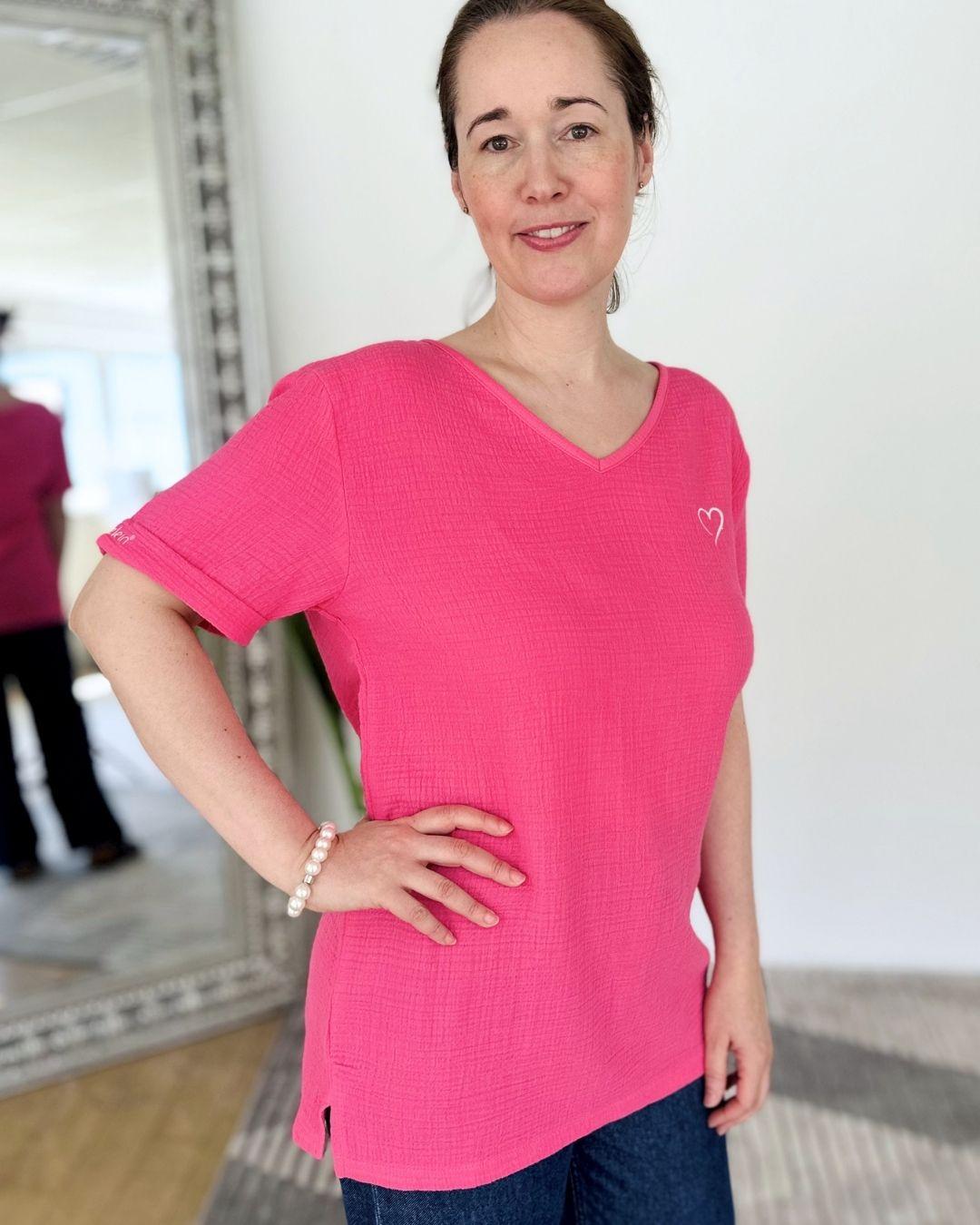 Herzlein® Musselin Tunika in Pink