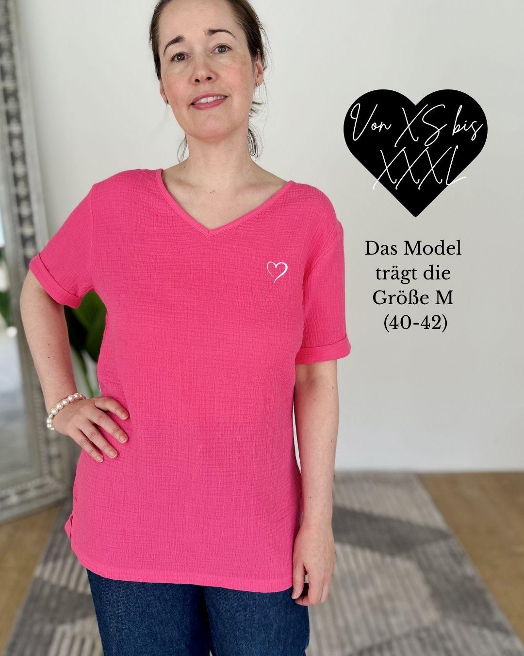 Herzlein® Musselin Tunika in Pink