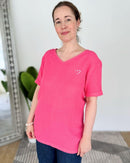 Herzlein® Musselin Tunika in Pink
