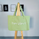 Herzlein® Shopper Tasche in Moosgrün