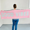 Herzlein® Schal "Good Vibes" in Rosa - Mint