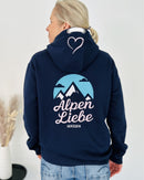 Herzlein® Hoodie "Alpenliebe" in Navy Blau